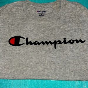 Champion short sleeve T-shirt. Size adult medium.